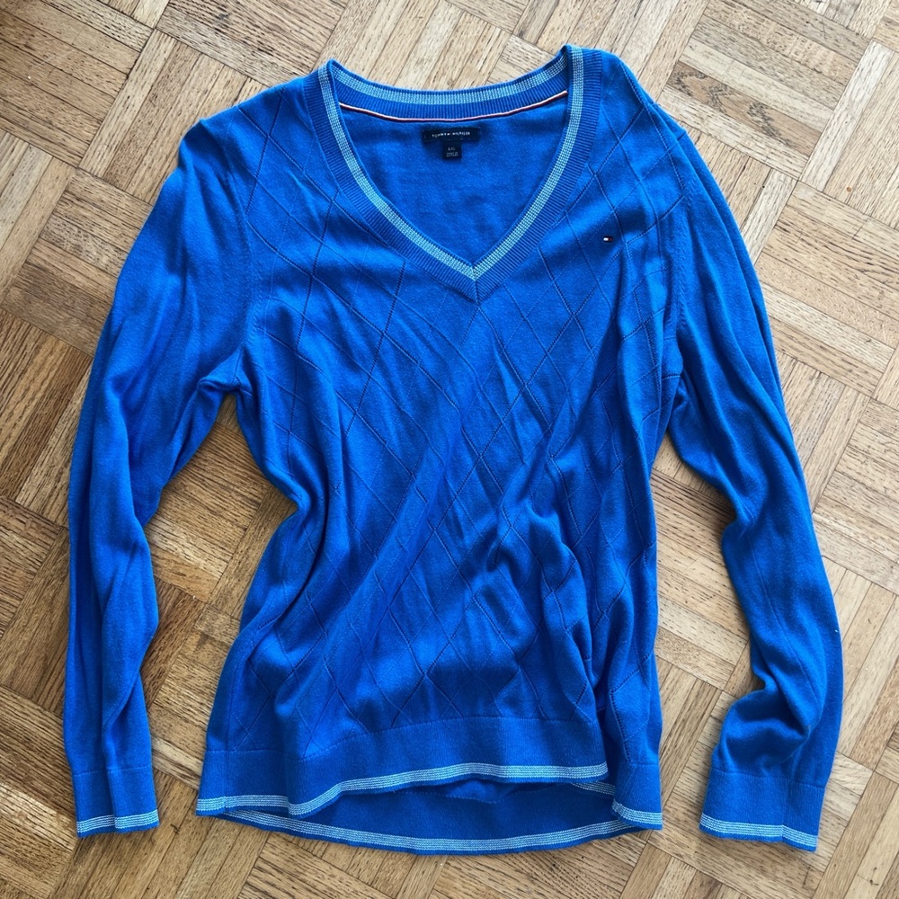 Tommy Hilfiger Blue V-Neck